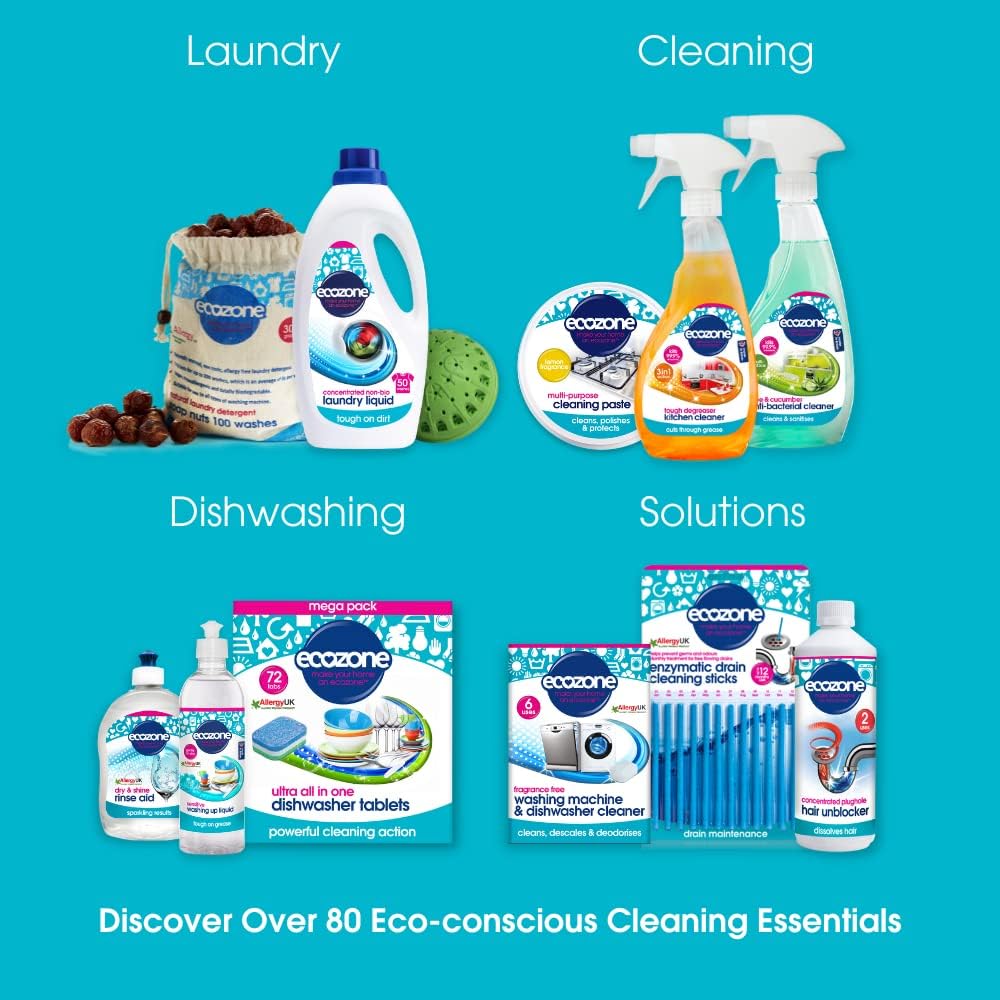 ecozone multi purpose appliance descaler, internal cleaner for kettles, irons, washing machines, coffee makers, dishwashers, fixtures & surfaces, natural vegan & non toxic eco friendly liquid (500ml) ecozone multi purpose appliance descaler, internal cleaner for kettles, irons, washing machines, coffee makers, dishwashers, fixtures & surfaces, natural vegan & non toxic eco friendly liquid (500ml)