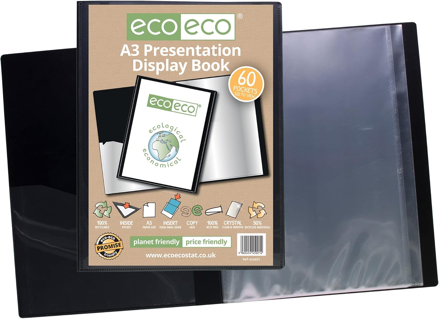 eco eco a3 50% recycled 60 pocket presentation display book eco eco a3 50% recycled 60 pocket presentation display book