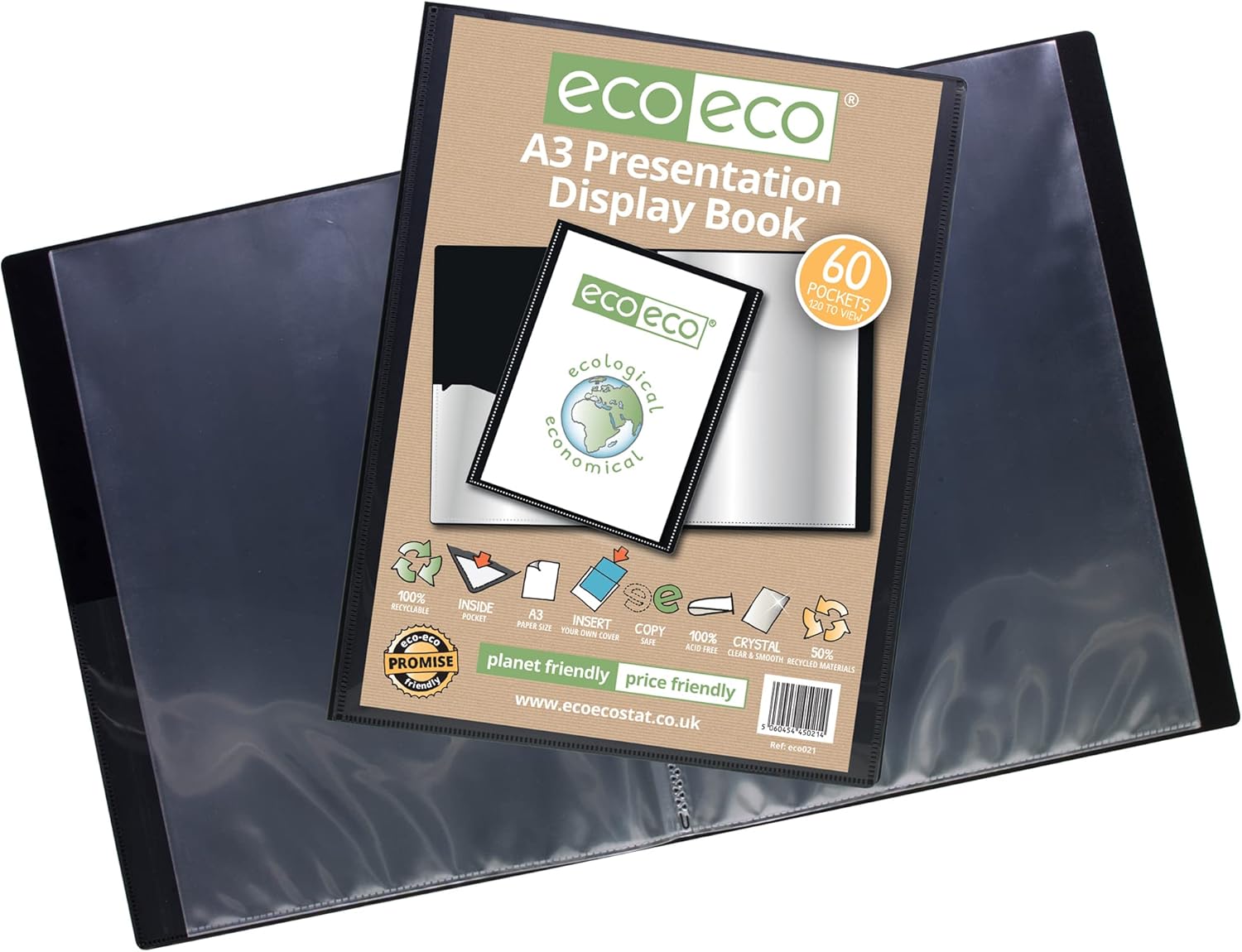 eco eco a3 50% recycled 60 pocket presentation display book eco eco a3 50% recycled 60 pocket presentation display book